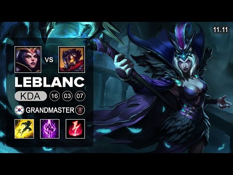 LeBlanc Mid vs Viktor - KR Grandmaster Patch 11.11