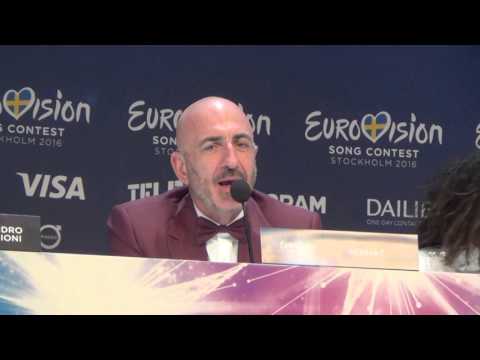 ESCKAZ in Stockholm: Press conference with Serhat (San Marino)