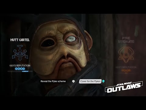 Cover for the Pykes vs Reveal the Pyke Scheme All Choices Outcomes Star Wars Outlaws