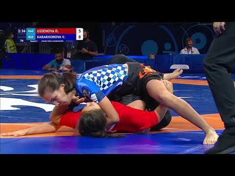Round 2 Women's GP No-Gi - 60 kg: D. USSENOVA (KAZ) v. V. KARAKHONOVA (RUS)