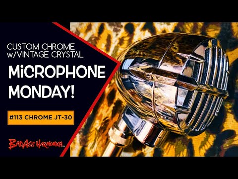 Electric Blues Harmonica  - Custom Chrome Astatic JT-30, Chicago Blues Tone! Microphone Monday #113