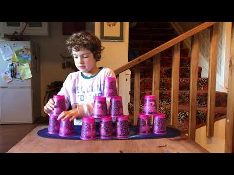 Cup Stacking with Ben