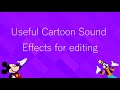 100 Cartoon Sound Effects For Editing
