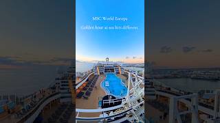 MSC World Europa at Sunset