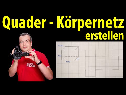 Quader - Körpernetz erstellen | Lehrerschmidt