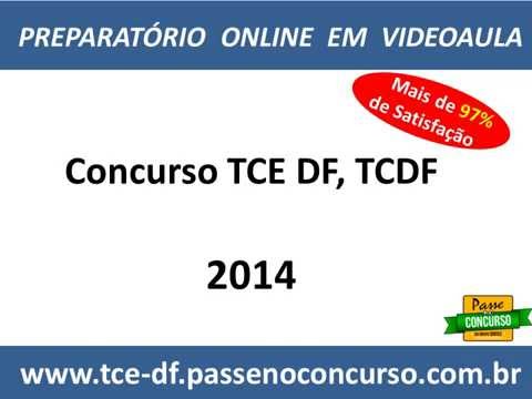Concurso TCE DF, TCDF - Auditor de Controle Externo