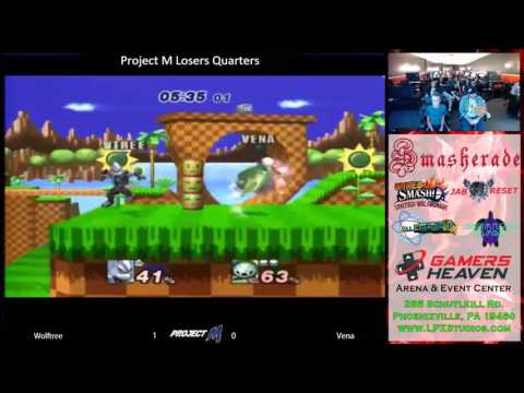 Smasherade 4 Project M Singles Losers Quarters Wolftree (Wolf) Vena (MetaKnight)
