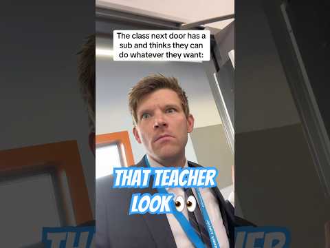 POV: You have received this look before… 👀 #schoollife #funny #comedy #students #teacher