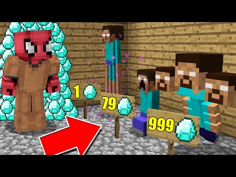 FAKİR MUTANT HEROBRİNE SATICISI OLDU! (1 HEROBRİNE 9999 ELMAS!) - Minecraft