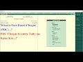 Post Dated Cheque PDC Entry In Tally Hindi