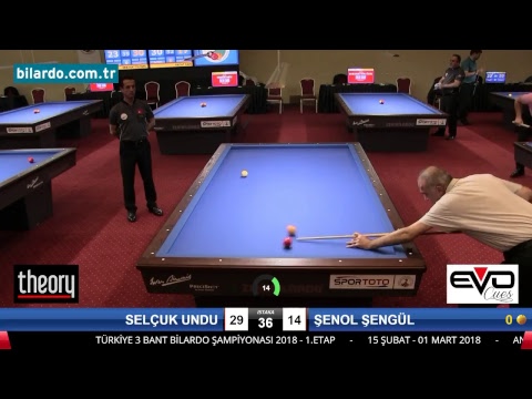 SELÇUK UNDU & ŞENOL ŞENGÜL Bilardo Maçı - 2018 ERKEKLER 1.ETAP-5. Ön Eleme