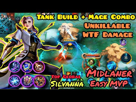 Silvanna Tank MVP Gameplay | Silvanna Best Build 2022 | Build Top Global Silvanna Boo Daynimo ~ MLBB