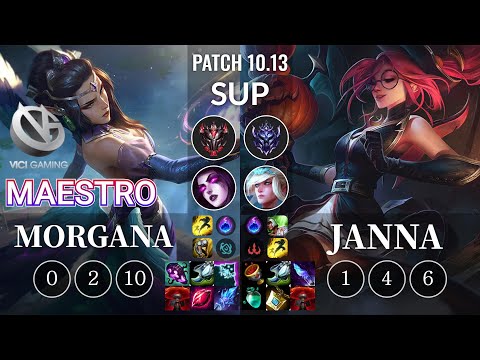VG Maestro Morgana vs Janna Sup - KR Patch 10.13