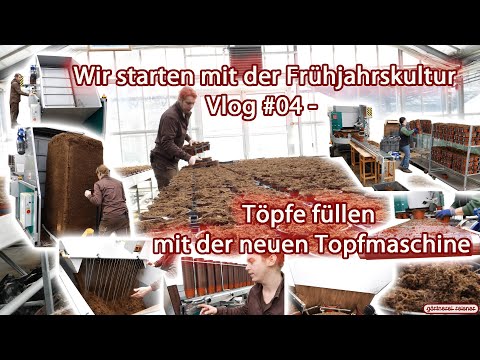 Vlog #04  - Töpfe füllen mit unserer neuen Topfmaschine