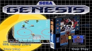 NHL Hockey (1991) - Sega Genesis Gameplay