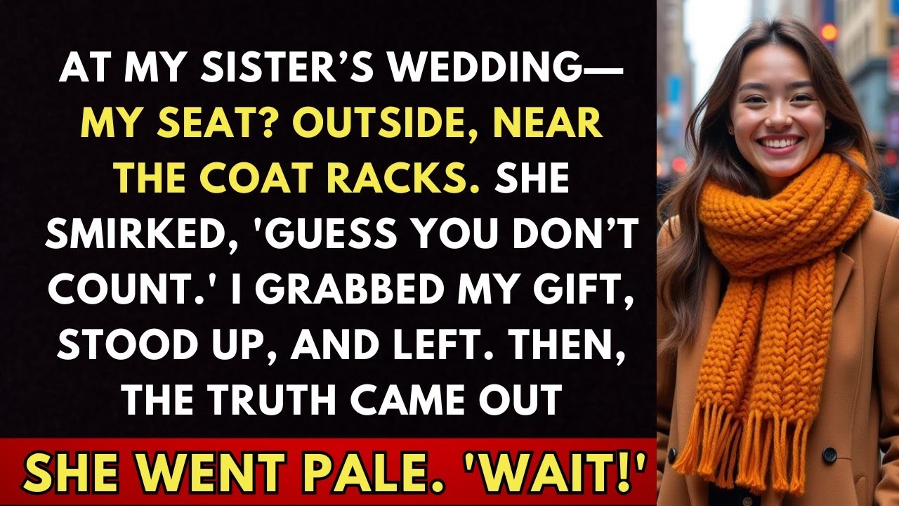 At My Sister’s Wedding, I Was Seated In The Hallway—So I Left. What Happened Next Shocked Everyone.