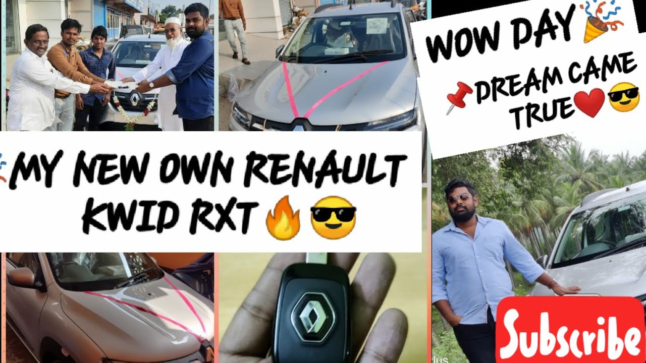Taken delivery of my new car in new year 2021 l Renault Kwid RXT 1.0(O) l Moonlight silver colour