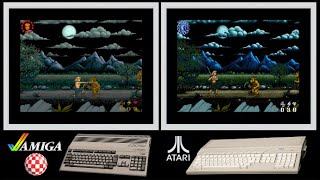 A500 vs Atari ST : WRATH OF THE DEMON (Side by side comparison)