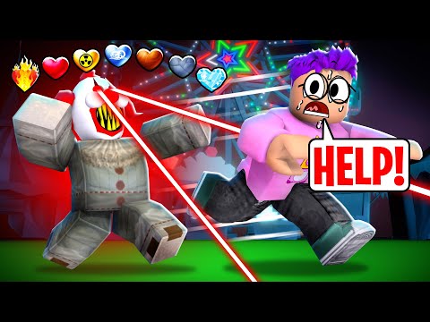 Escape ROBLOX CARNIVAL OF TERROR But With CUSTOM HEARTS!? (Haunted Carnival Obby)
