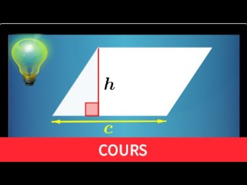 aire d'un parallélogramme • Comprendre d'où vient la formule • Aire= Base x Hauteur • cinquième