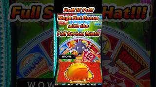 FULL SCREEN MEGA HAT! Huff N’ Puff Slot Big Win on Bonus Feature! #slots #shorts 