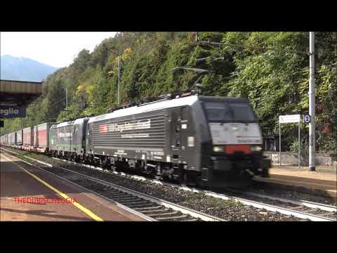 IL SALUTO DELLA DOPPIA DI SBB CARGO CON MERCI IN TRANSITO A PREGLIA.(VB) SAB. 10 - 10 - 2020.