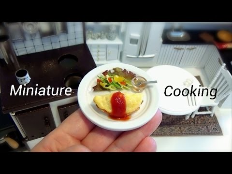 Miniature Food #21-ミニチュア料理『オムライス-Omelet rice-』 Miniature Cooking Edible Tiny Food Tiny Kitchen Video