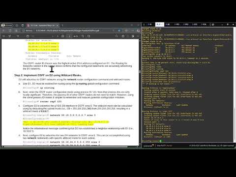 CCNP ENCOR - 8.1.2 Lab - Implement Single-Area OSPFv2