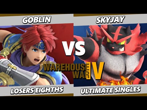 Warehouse War 4 TOP 8 - Skyjay (Incineroar) Vs. Goblin (Roy) Smash Ultimate - SSBU