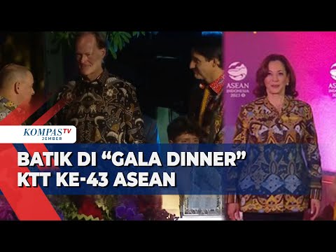 Para Pemimpin Negara Hingga Kamala Harris Kenakan Batik di Gala Dinner KTT Ke-43 ASEAN