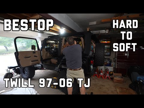 Switching from a Hard top to BESTOP’s Soft Top 97-06 Wrangler TJ