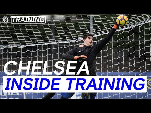 Flying Saves With Courtois - Training With The Chelsea Goalkeepers | Inside Training | Chelsea FC