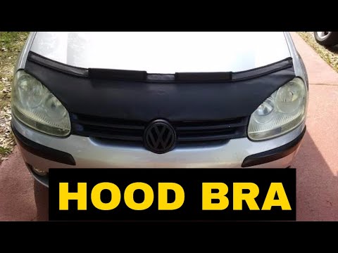 Hood bra installation and review for MK5 Rabbit, Jetta and GTI