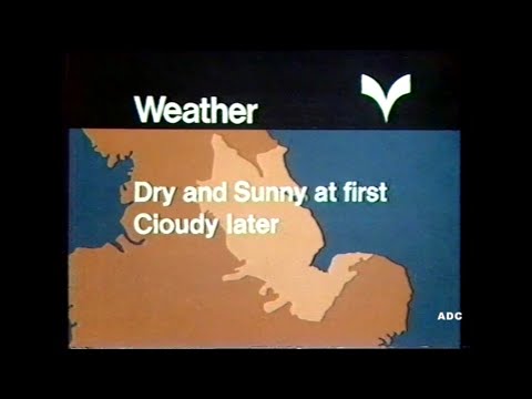 Yorkshire TV ITN News (part), trailer, YTV weather, adverts & announcer John Crosse 5th July 1981