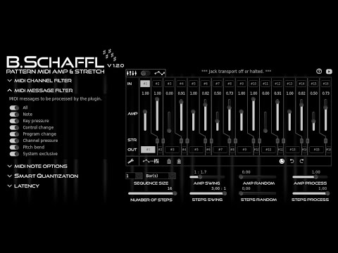 Preview B.Schaffl - A New and Free MIDI Amp and Stretch Music Plugin