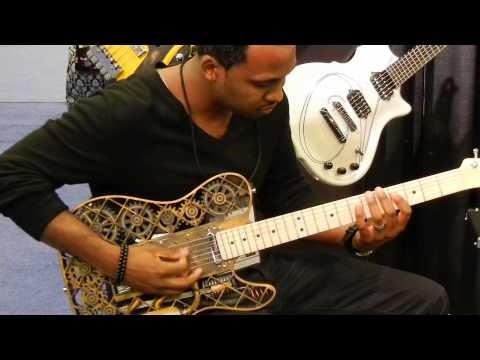 3D Printed Guitar Played By Darnell S. Taylor at Viktorian Guitars Booth at NAMM