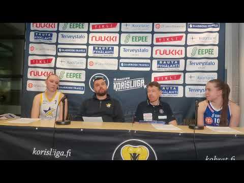 Naisten korisliiga ViVe - Topo 79-61 lehdistötilaisuus 22.11.2025