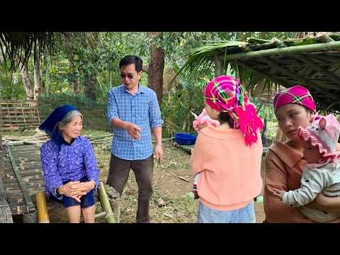 The kind man came to take his mother home, but she insisted on staying