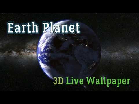 Earth Planet 3D Live Wallpaper Video