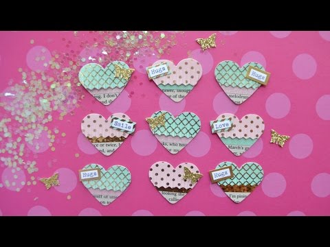 Diy Embellishments: Mini Fringe Hearts - Build Your Stash #11 Video