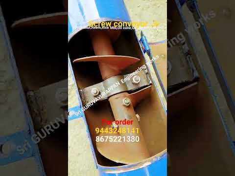 Screw conveyor for ground nut neem rice mill sesame seed oil cake loading flexible screw conveyor
