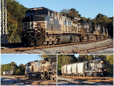 10-26-2021: Solo GP38-3 LHF on Local Train & DC-To-AC NS AC44C6M 4002 Leads NS 153 @ CP Bridge