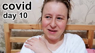 COVID DAY 10. SYMPTOMS at DAY 10 and how my day went: DAILY VLOGS UK