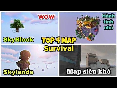 TOP 4 most unique, cool and interesting Survival Map for Minecraft PC