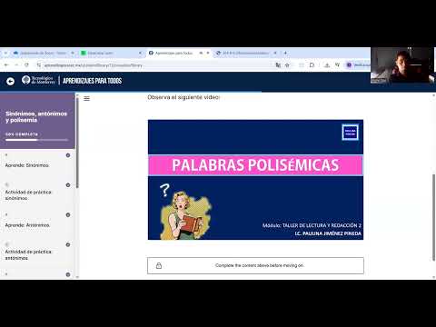Curso Sinónimos, Antónimos y Polisemia