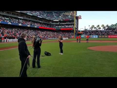 SF Giants National Anthem Katie Turley