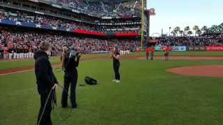 SF Giants National Anthem Katie Turley