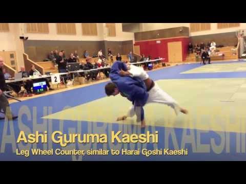 JUDO TANI-OTOSHI countering Ashi Guruma