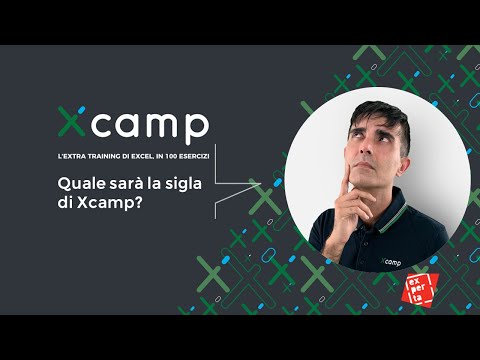 Xcamp, l'extra training di Excel in 100 esercizi: Quale sarà la sigla?