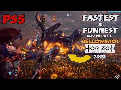 FASTEST & FUNNEST way to kill a BELLOWBACK (HZD guide 2022 PS5)